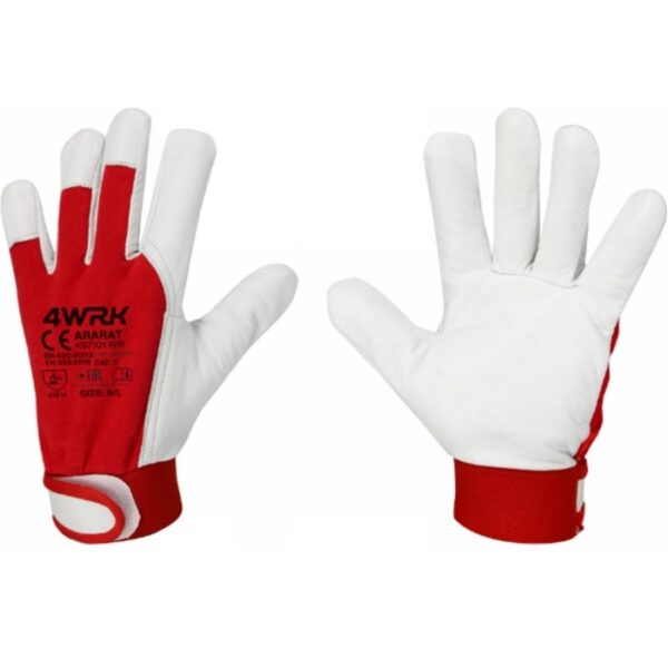 Rękawice ARARAT KS7101 WR bawełna/s. kozia KAT.II