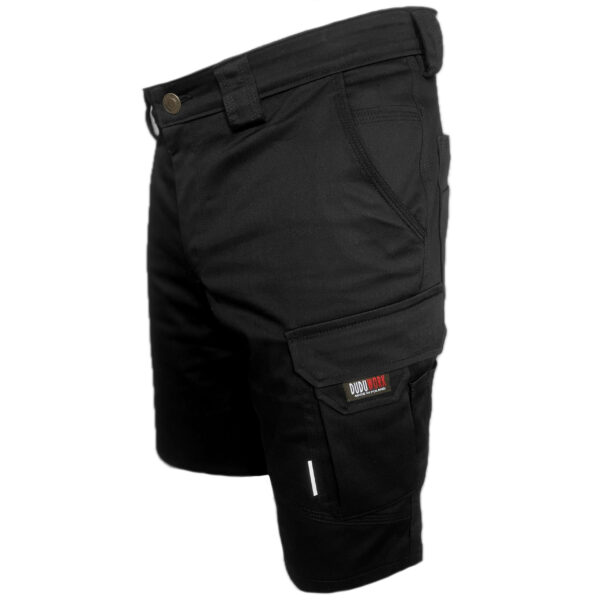 SPODNIE ROBOCZE BHP DuduWork Czarne Krótkie Elastyczne