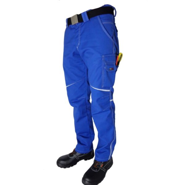 spodnie robocze niebieskie