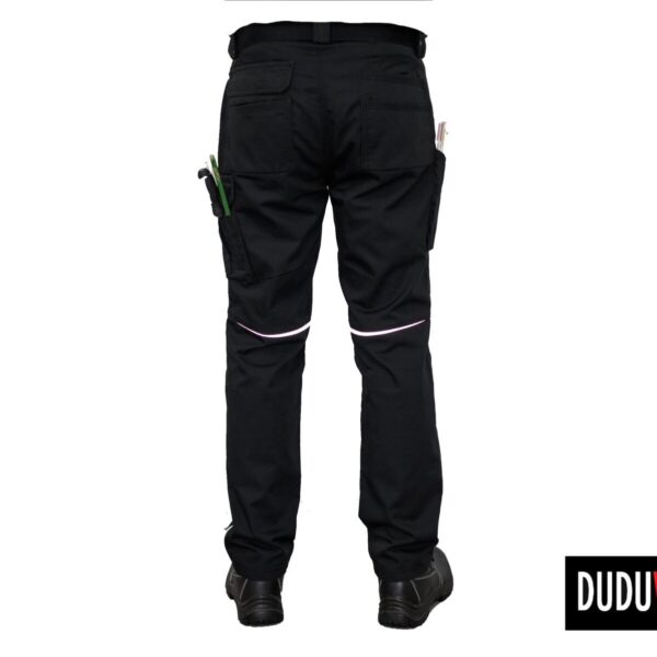 spodnie robocze czarne ze srebrnym